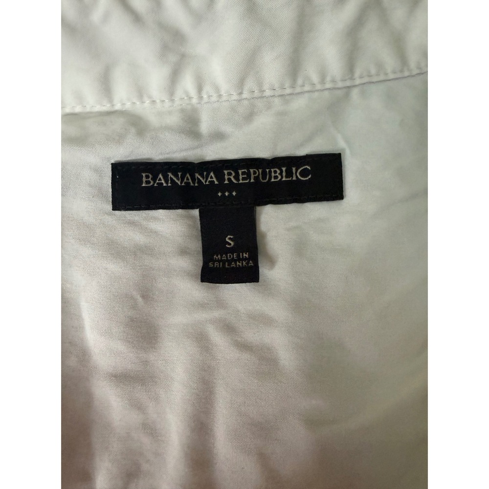 Banana Republic Womens White Button Down Long Sleeve Shirt Size S Small Cotton - Picture 4 of 5